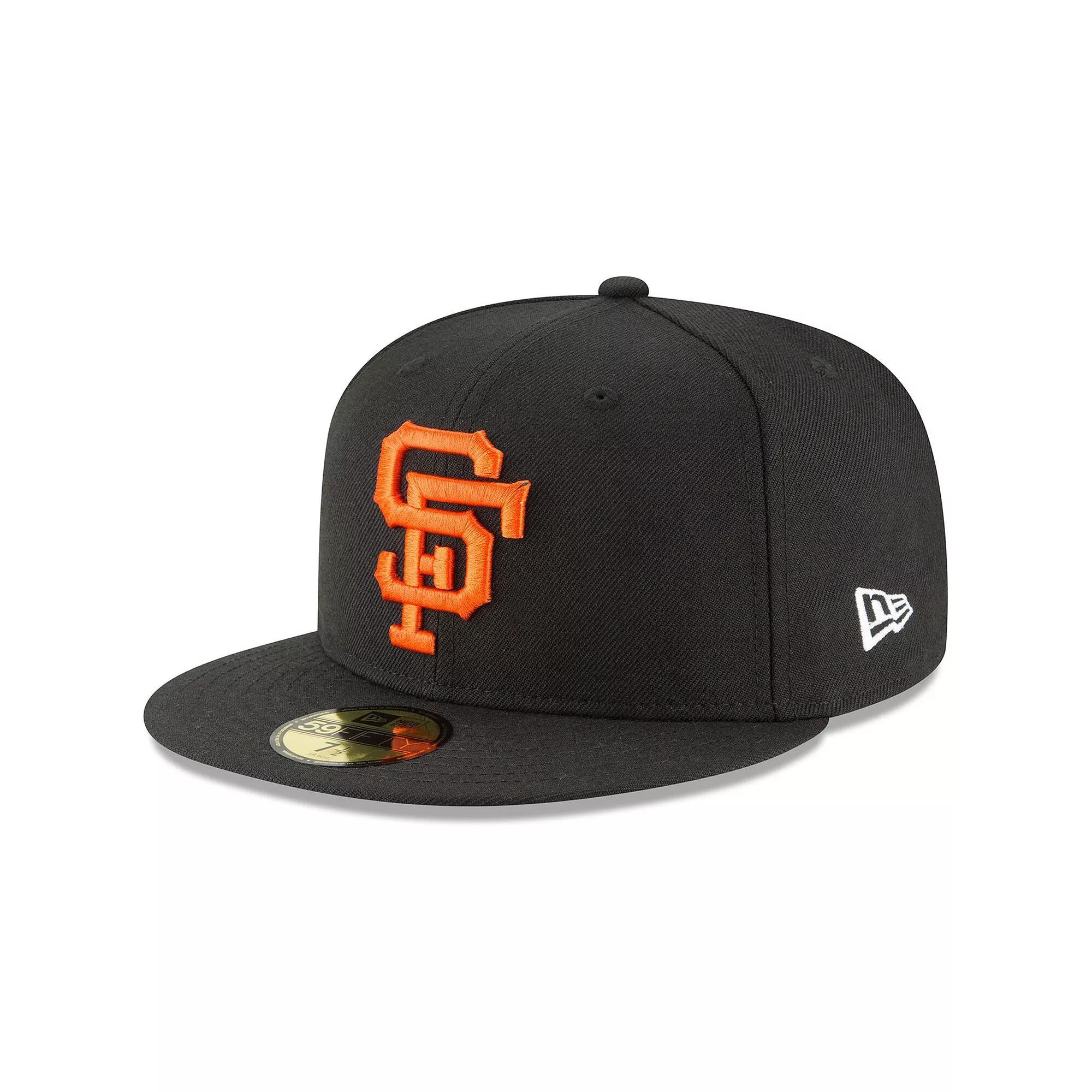 Men's New Era Black San Francisco Giants Cooperstown Collection Wool 59FIFTY Fitted Hat, Size: 7 5/8 Product Image