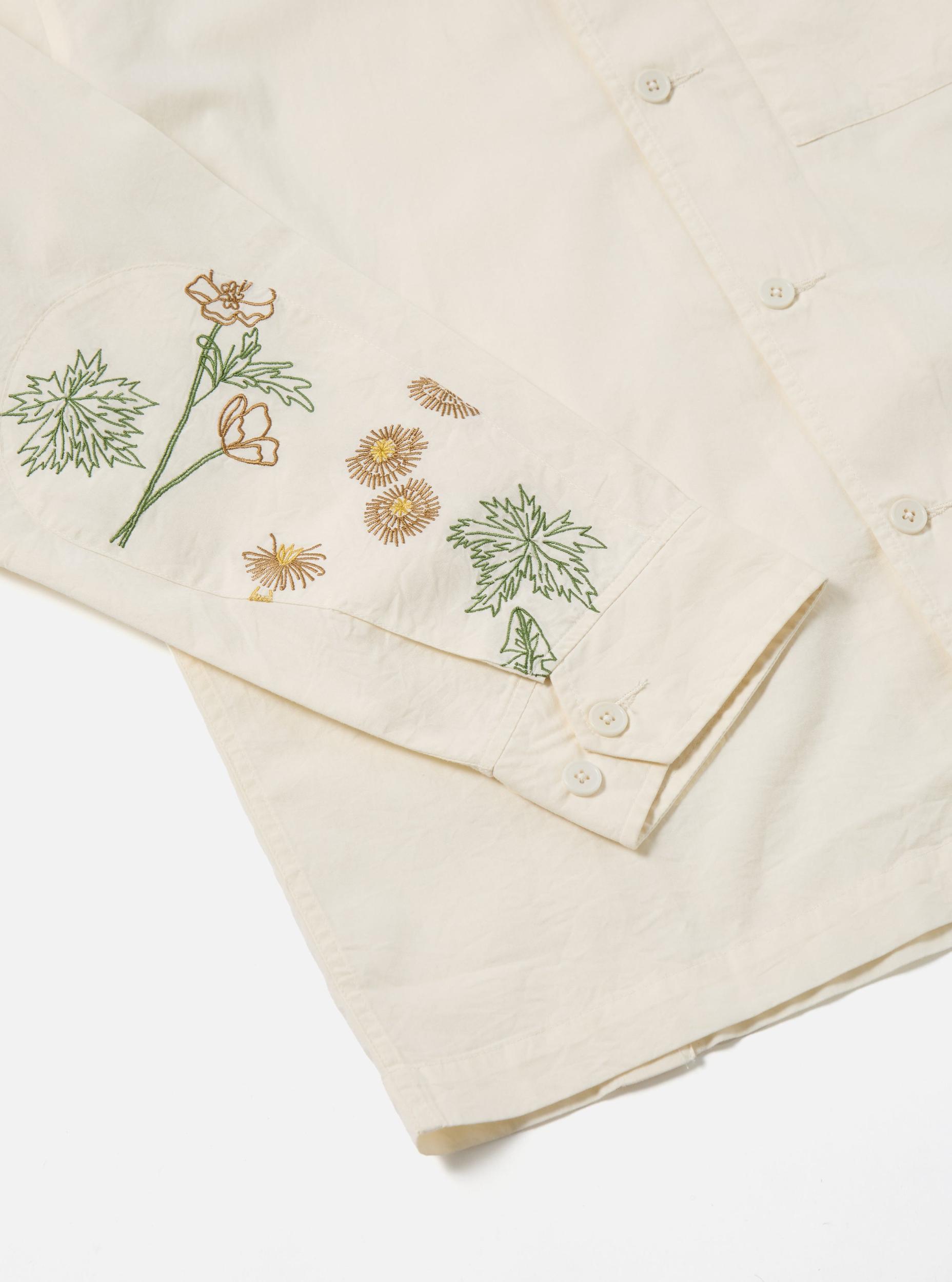 Flower Mountain x Universal Works Ecru Broadcloth Cruiser Shirt Product Image
