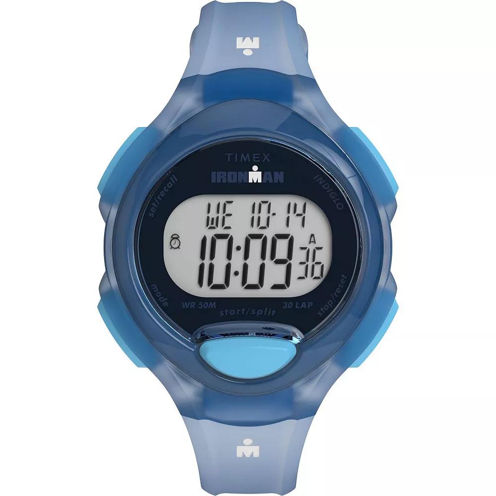 Timex Ironman Womens Essential 30-Lap Digital Watch - TW5M65800JT Blue Product Image