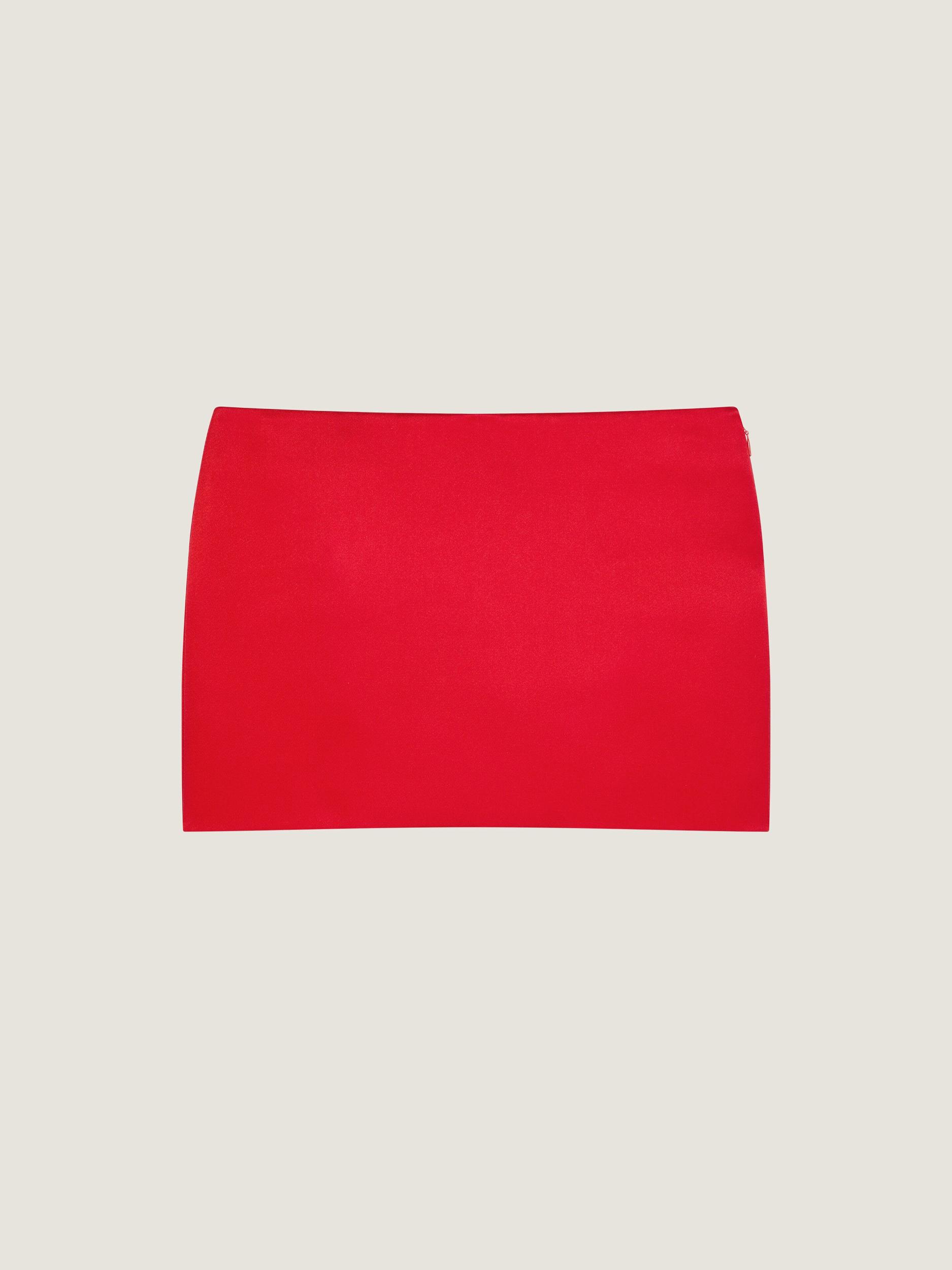 Mini skirt in satin Product Image