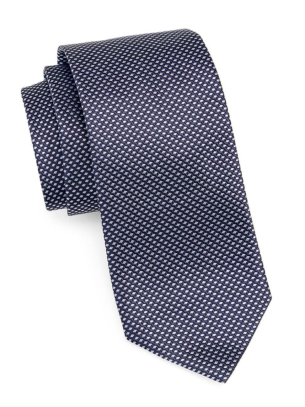 Mens Geometric Silk Tie Product Image