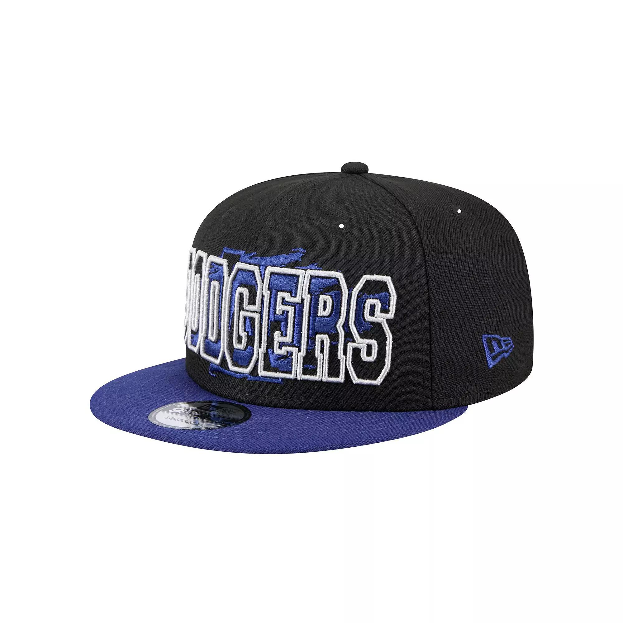 Men's New Era Black Los Angeles Dodgers Splatter 9FIFTY Snapback Hat Product Image