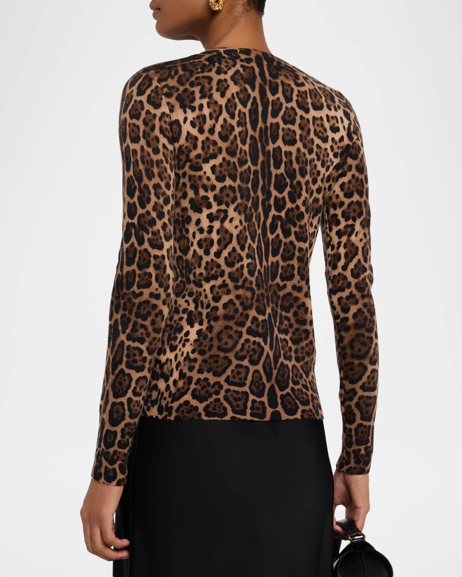 Cashmere Jaguar-Print Cardigan Product Image
