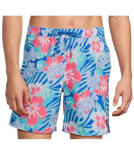Vineyard Vines Chappy Floral Print 7#double; Inseam Swim Trunks Product Image