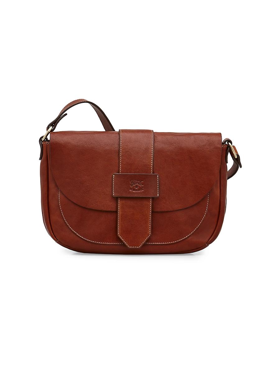 Womens Alloro Leather Crossbody Bag Product Image