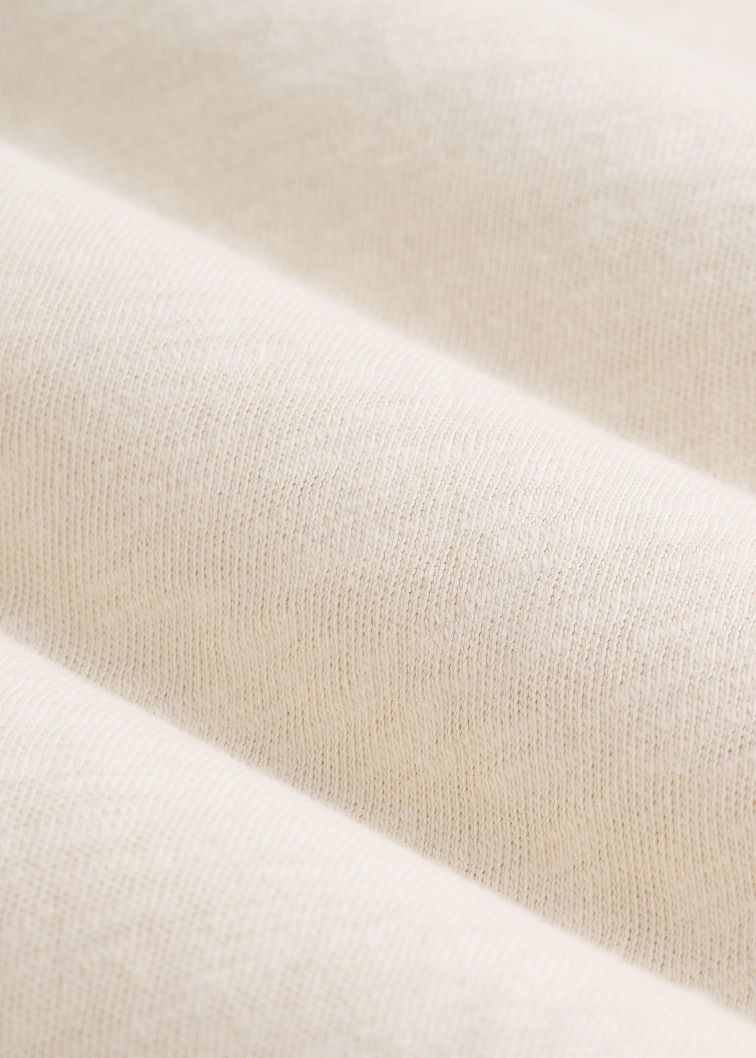 Sunwashed Slub Crewneck for Tall Men in Ivory White Male Product Image