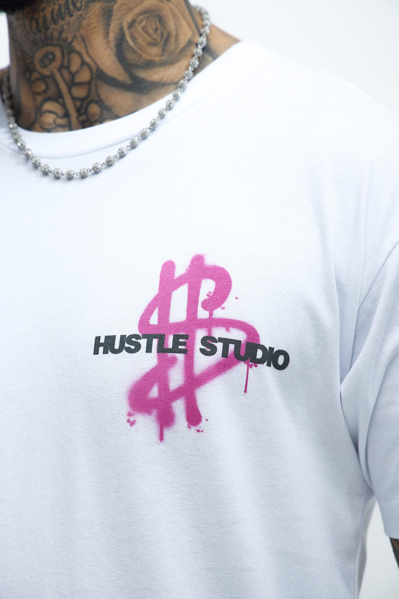 Hustle Studio Worldwide Short Sleeve Tee - White Product Image