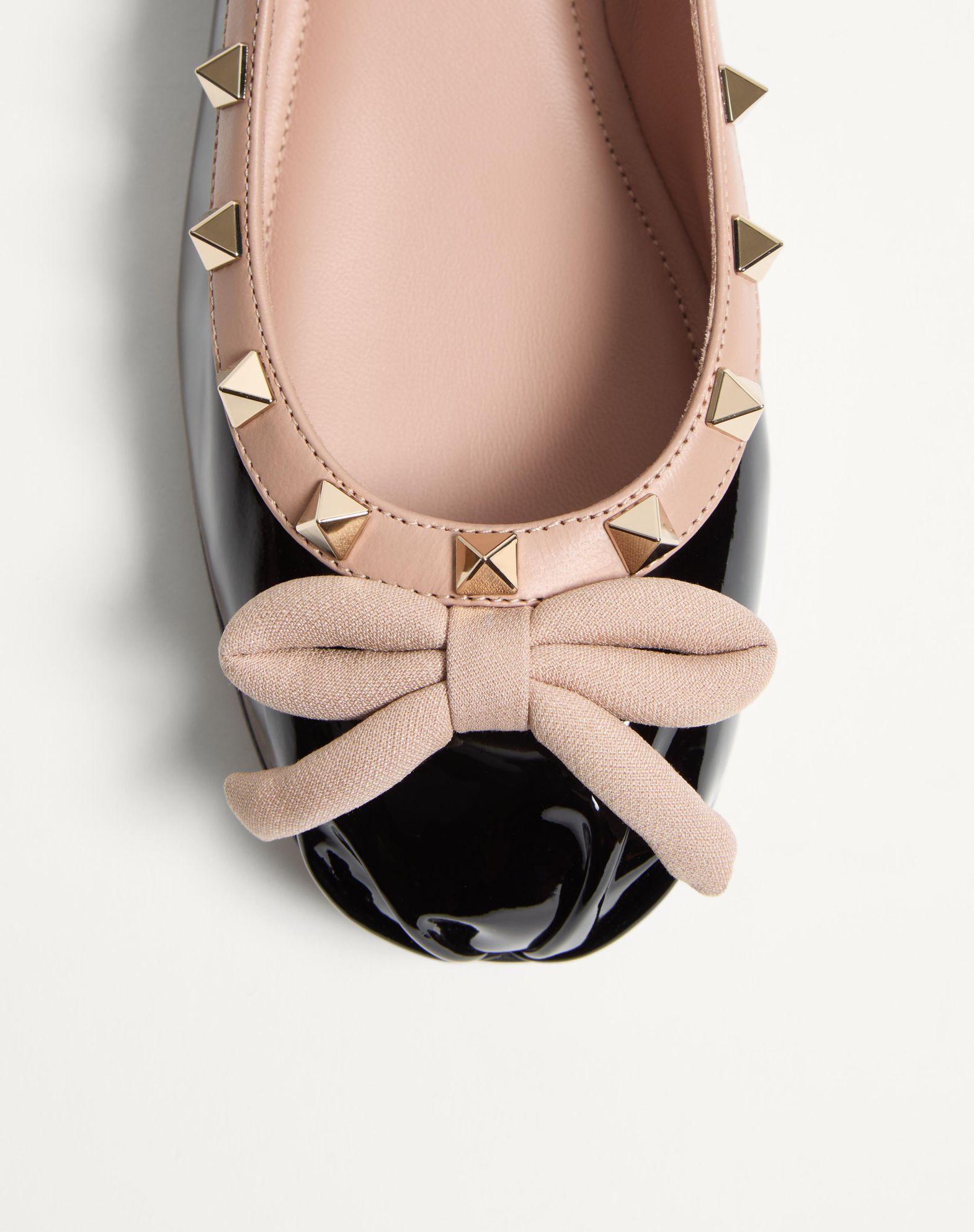 Rockstud Patent Leather Ballerina Product Image