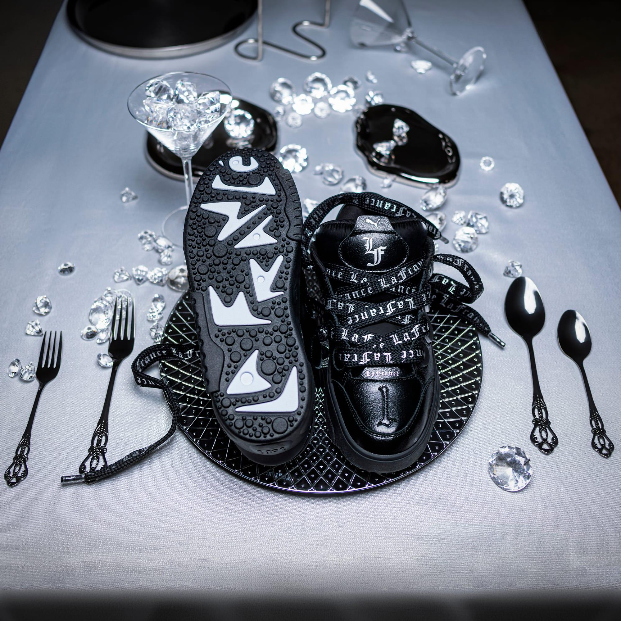 PUMA x LAMELO BALL LaFrancé Black Written in Chrome Sneakers Product Image