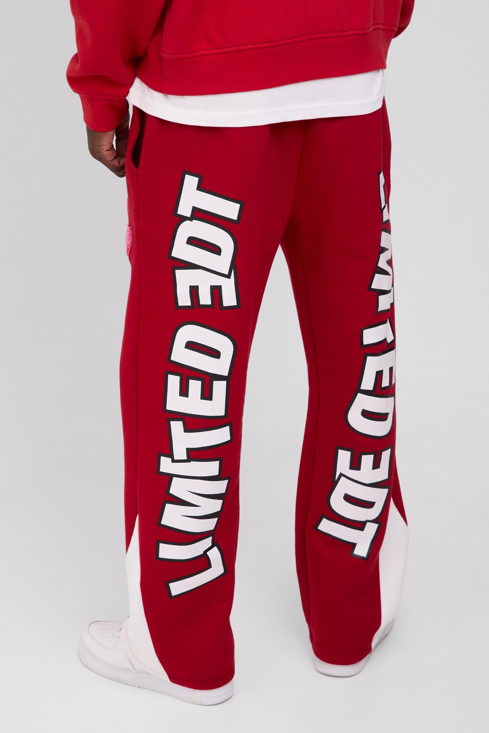 Regular Fit Limited Edition Gusset Sweatpants | boohooMAN USA Product Image