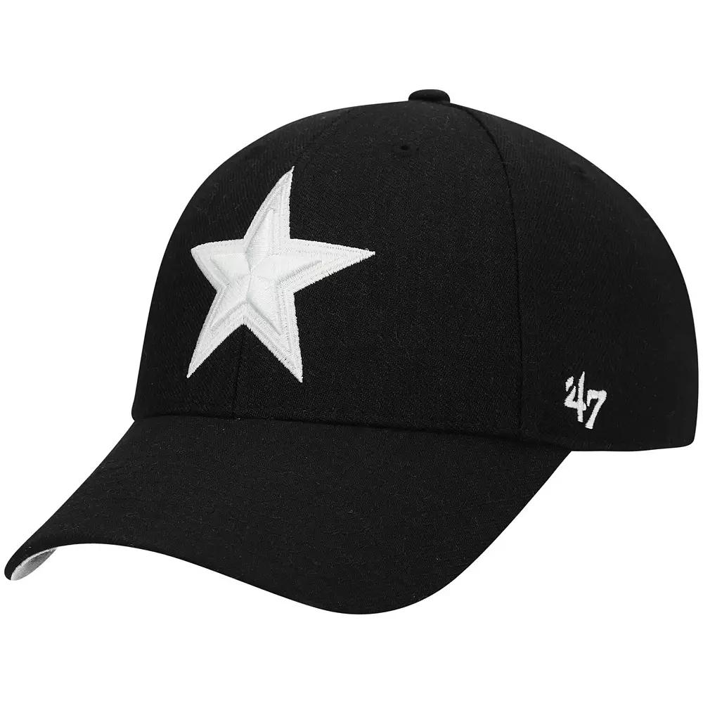 Men's '47 Black Dallas Cowboys MVP Adjustable Hat Product Image