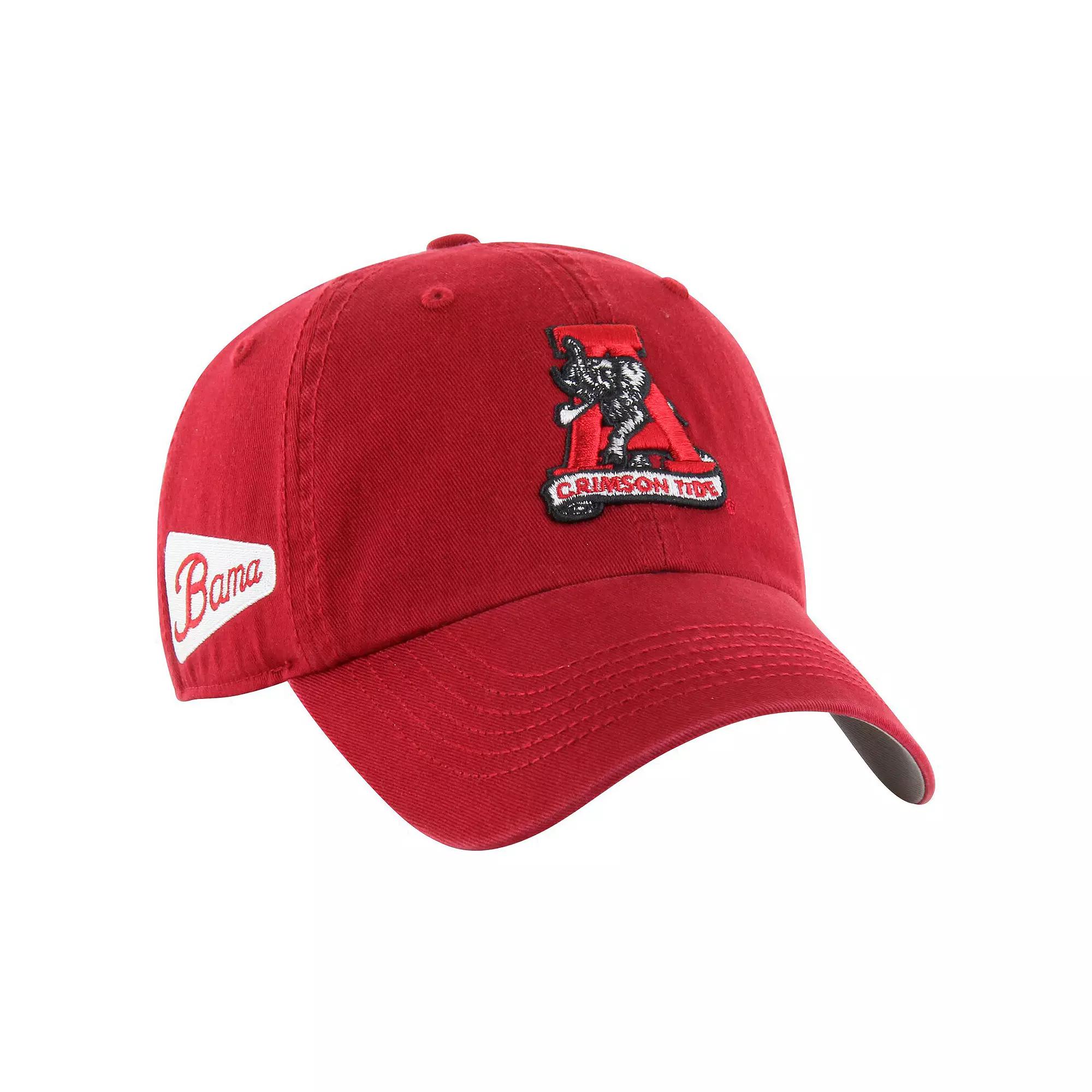 Men's '47 Crimson Alabama Crimson Tide Vintage Sure Shot Franchise Fitted Hat, Size: Medium, Red Product Image