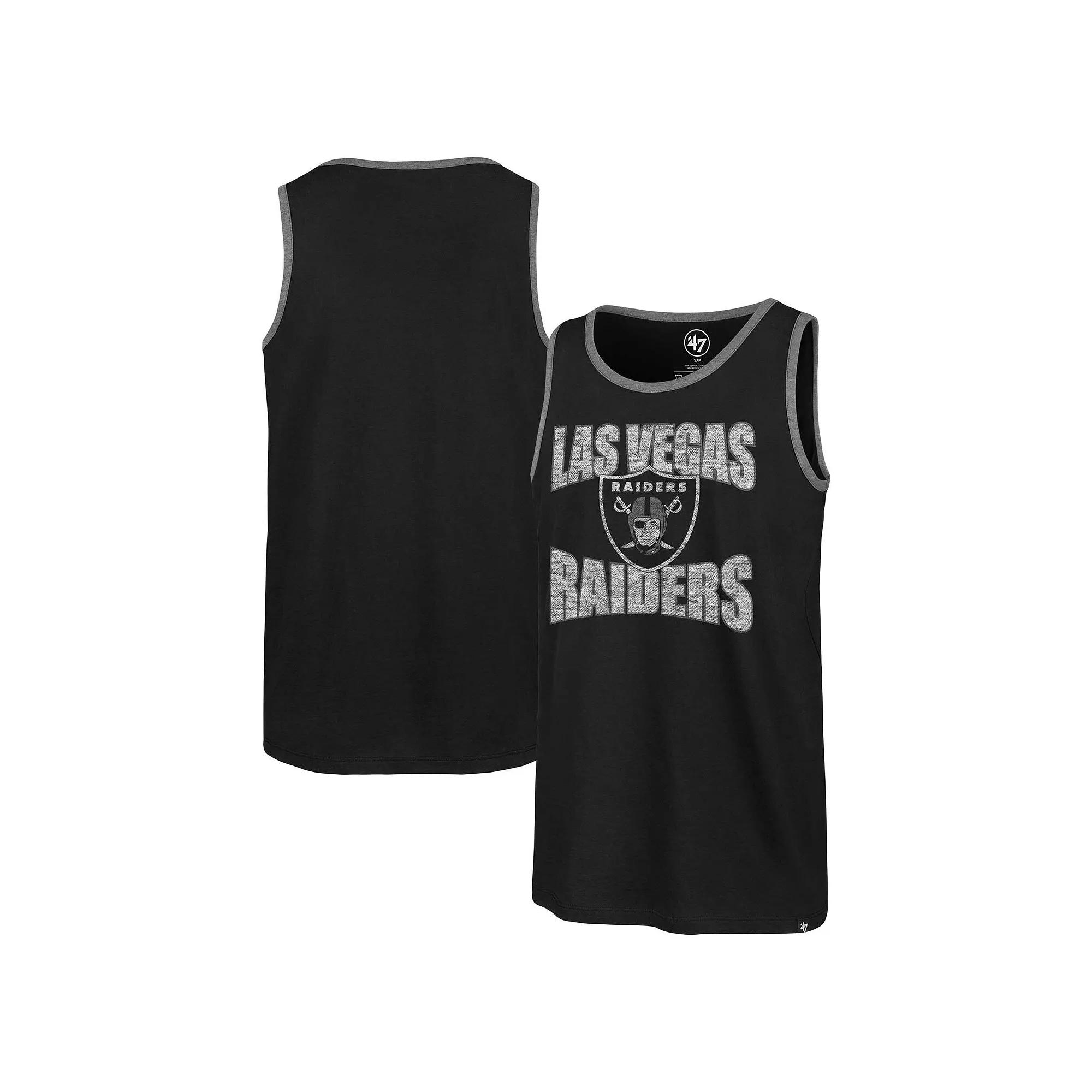Men's '47 Black Las Vegas Raiders Upload Franklin Tank Top,  Product Image