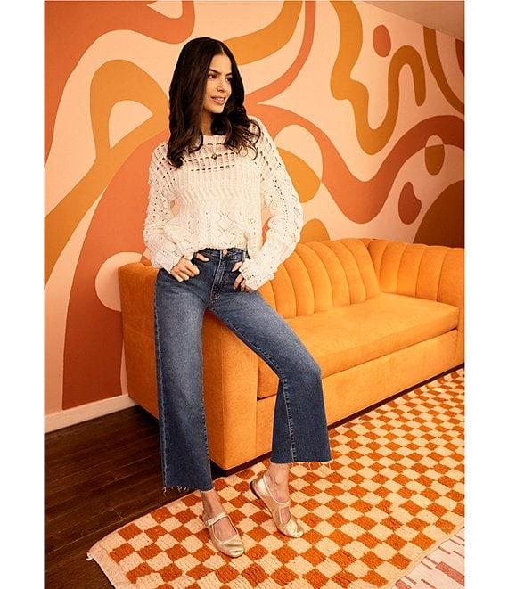 KUT from the Kloth Charlotte High Rise Fab At Fit Technique Culotte Crop Jeans Product Image