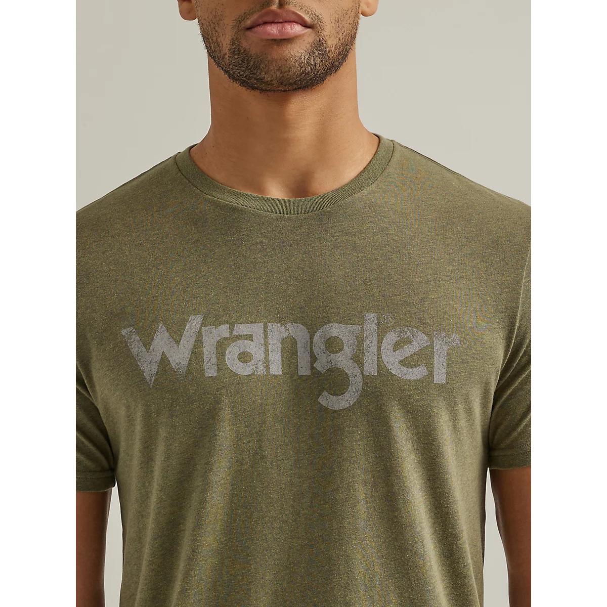 Men's Wrangler Kabel Logo T-Shirt in Sage Product Image