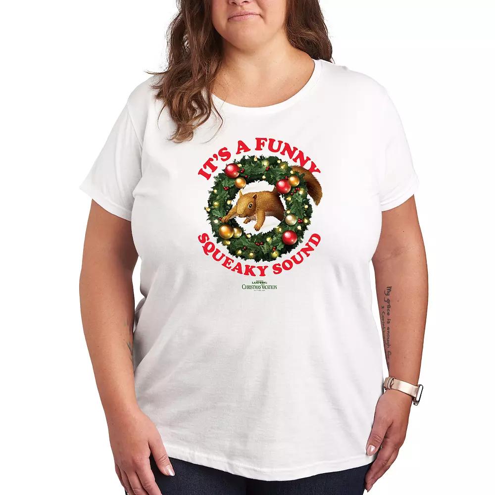 Plus National Lampoon's Christmas Vacation Squirrel Graphic Tee, Women's,  Product Image