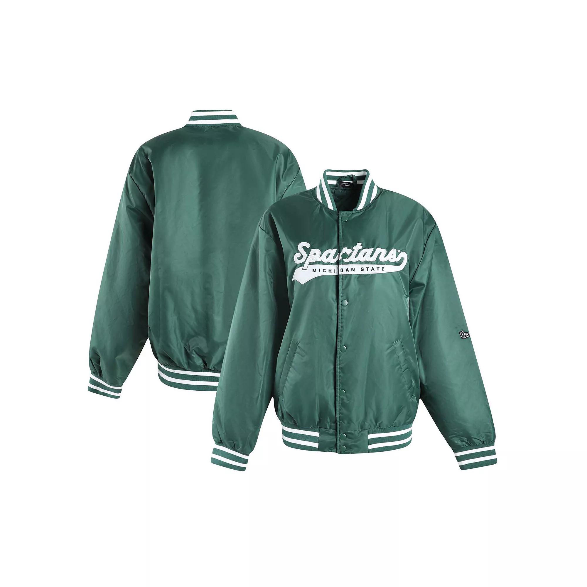 Women's Hype and Vice Green Michigan State Spartans A-Game Varsity Full-Snap Jacket, Size: Medium Product Image