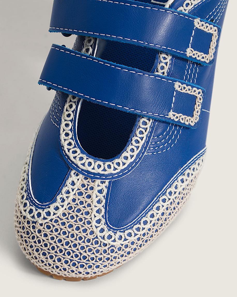 Premium Mary Jane Super LowPro Shoe in Blue / Marshmallow White| Vans US Product Image