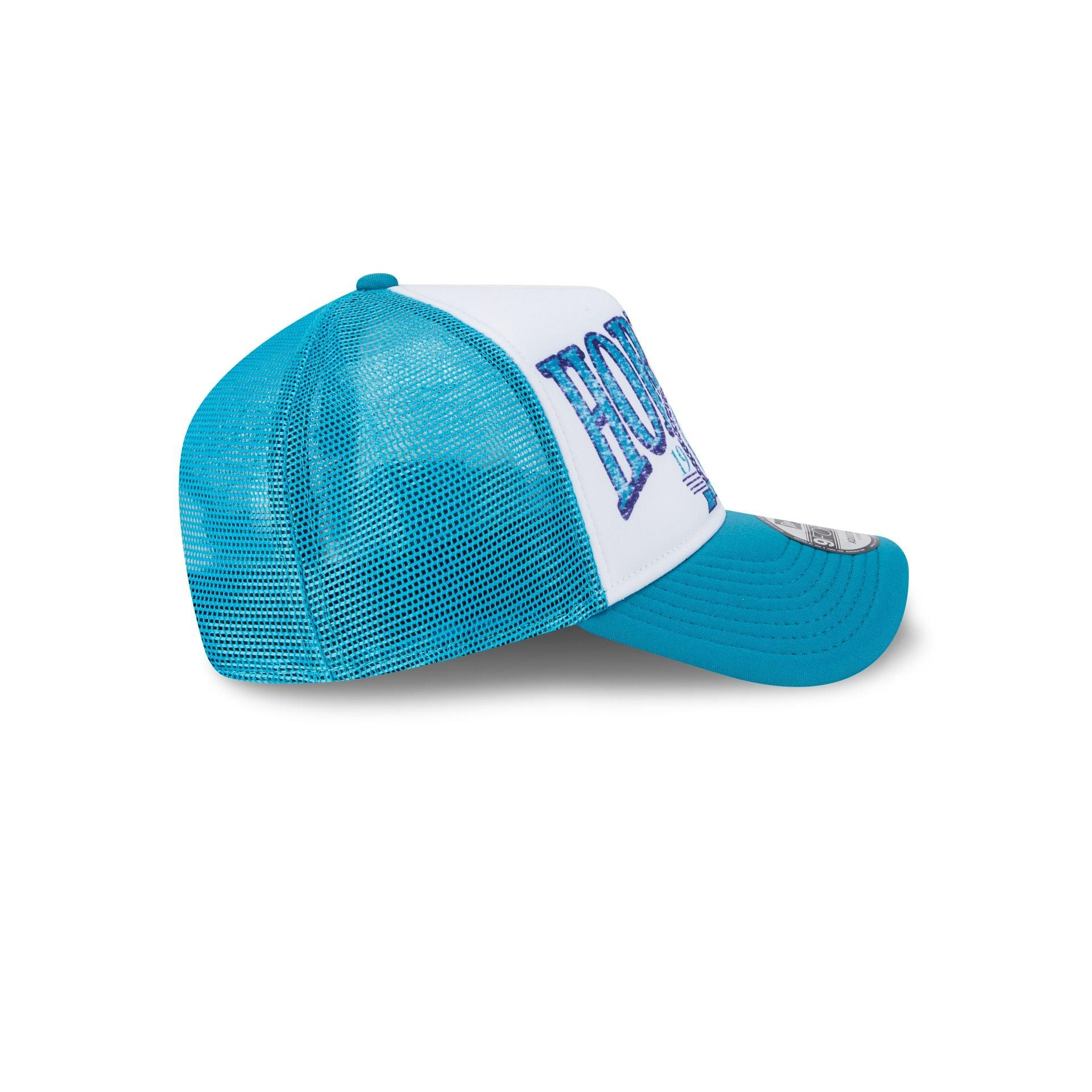 Charlotte Hornets Distressed 9FORTY A-Frame Trucker Hat Male Product Image