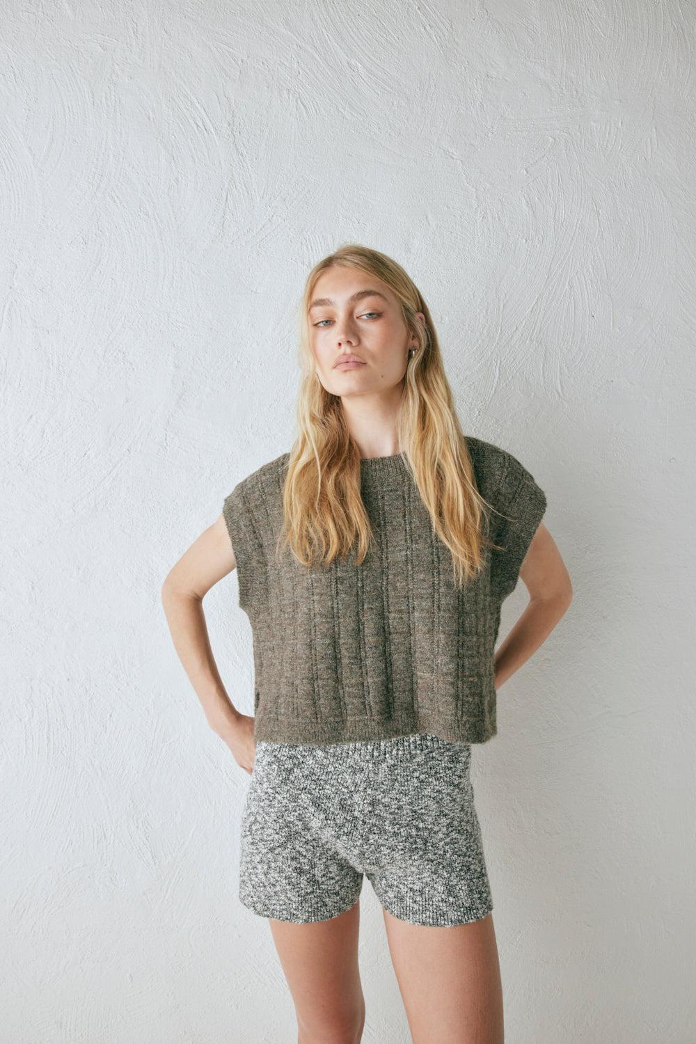 Bibi Knit Vest Marle Product Image