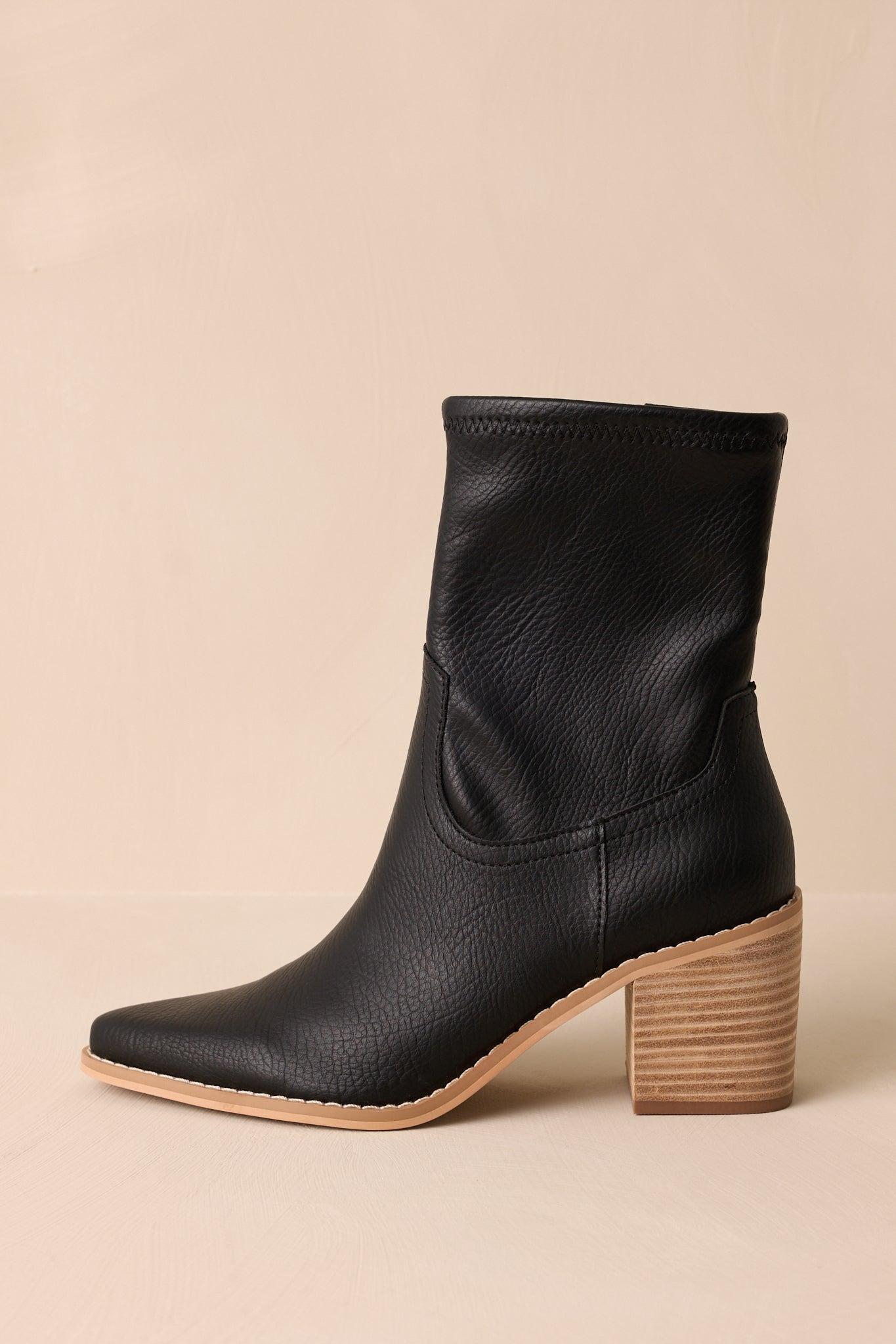 Stride In Style Black Ankle Boots Product Image