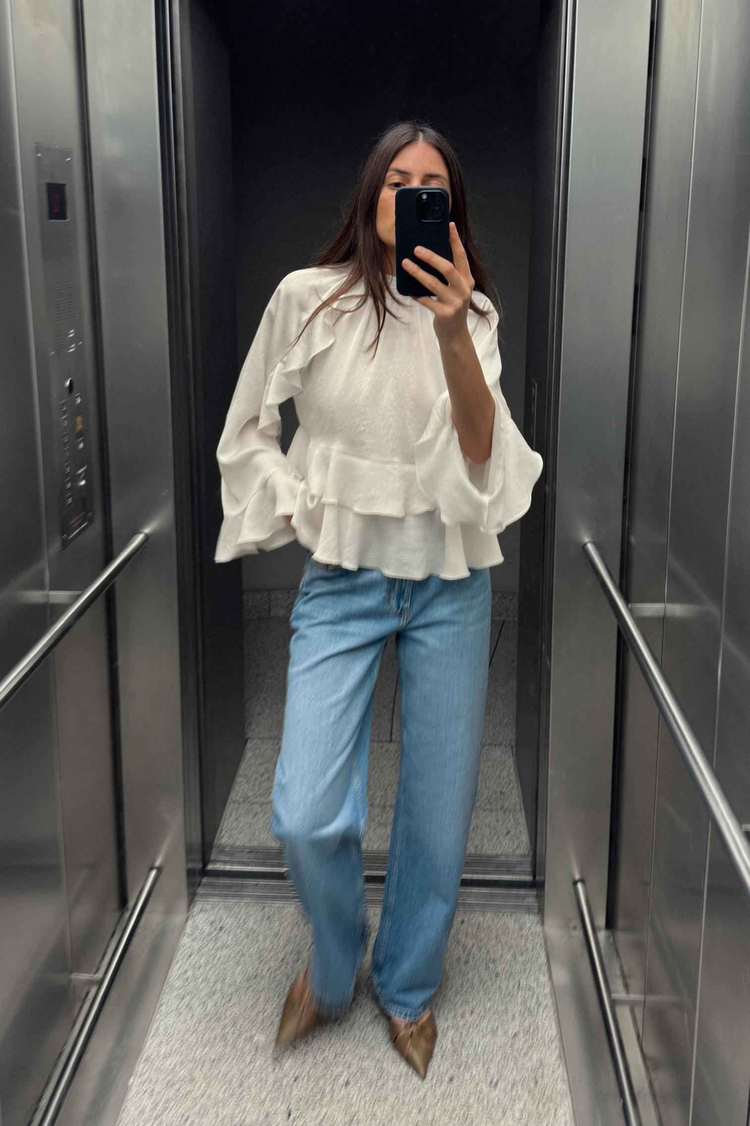 RUFFLED BLOUSE Product Image