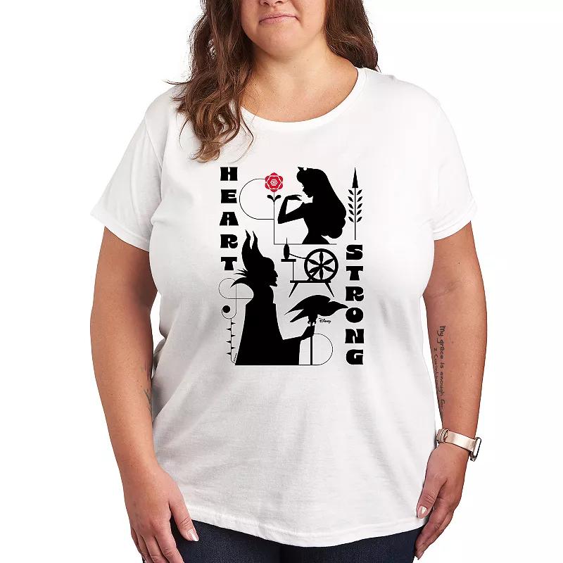 Disney's Sleeping Beauty Plus Heart Strong Graphic Tee, Women's,  Product Image