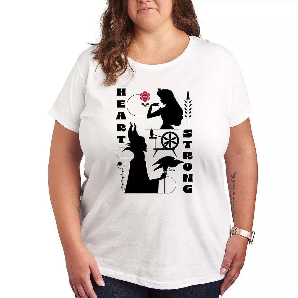 Disney's Sleeping Beauty Plus Heart Strong Graphic Tee, Women's,  Product Image