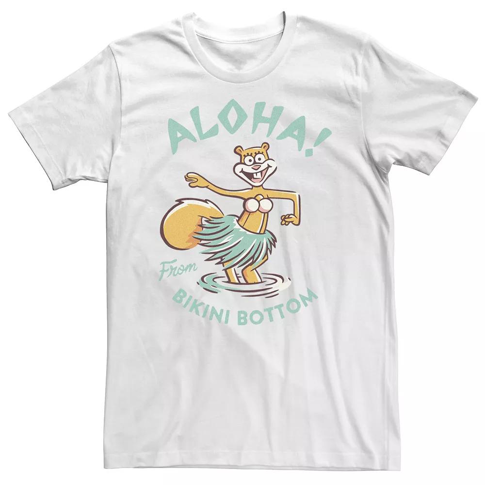Big & Tall SpongeBob SquarePants Sandy Aloha Hula Dance Tee, Men's,  Product Image