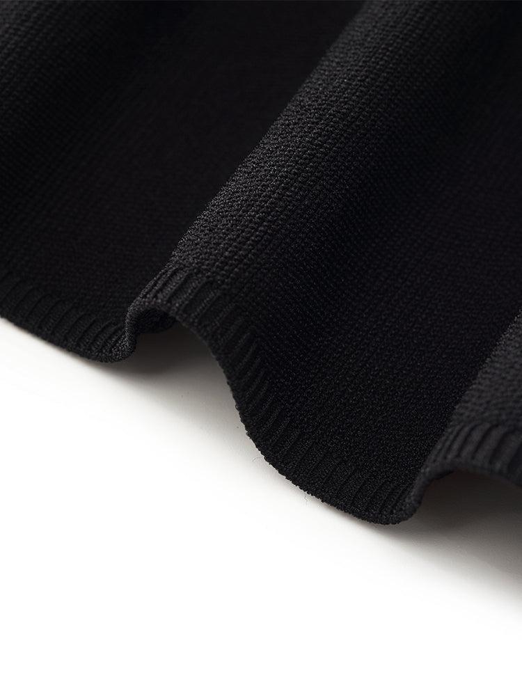 Women Knitted Detachable Spaghetti Strap Midi Dress Product Image
