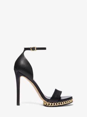 Jordyn Embellished Leather Platform Sandal Product Image