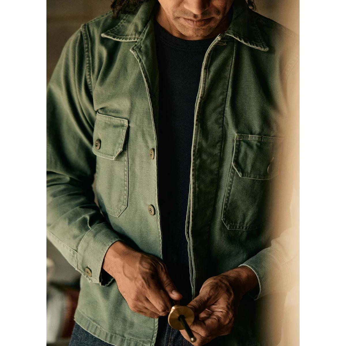 Military Shirt Jacket Fatigue Green Product Image