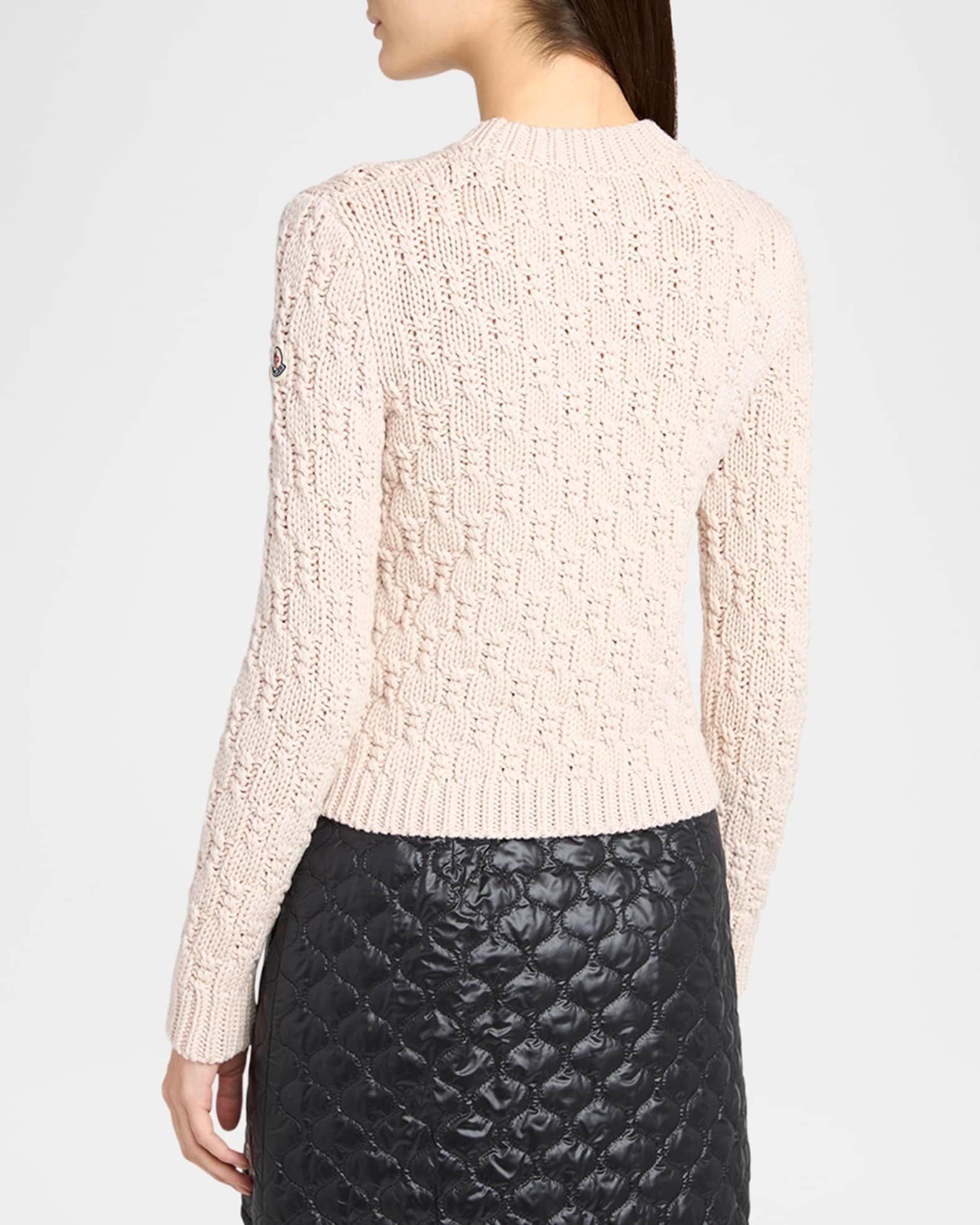 Crewneck Cable-Knit Sweater Product Image