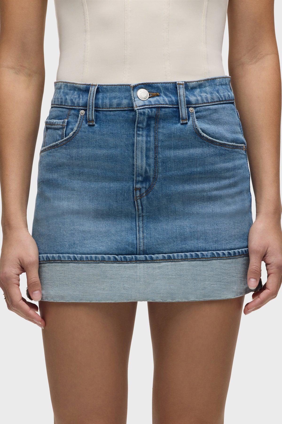 Cuff Mini Skirt Female Product Image