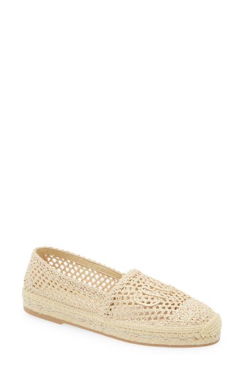 CHLOÉ Womens Chloe Isla Logo-embossed Crochet Espadrilles In Brown Product Image