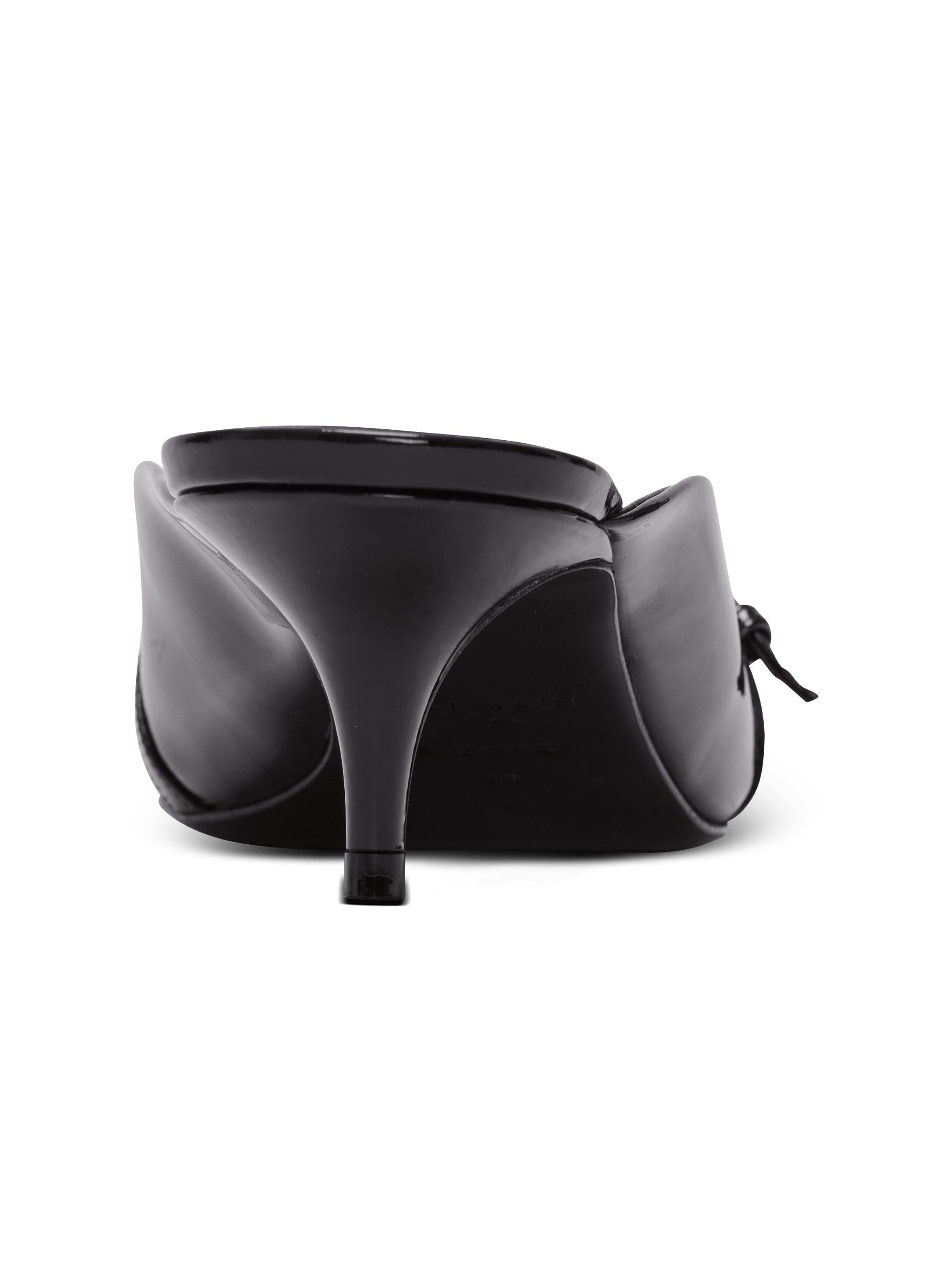 Sync patent leather mules with pointed toe Product Image