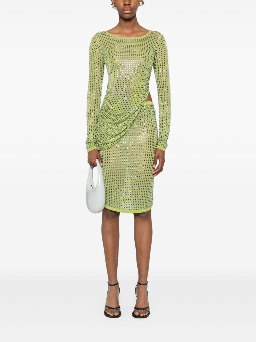 Cirrus Hotfix Cutaway midi dress Product Image