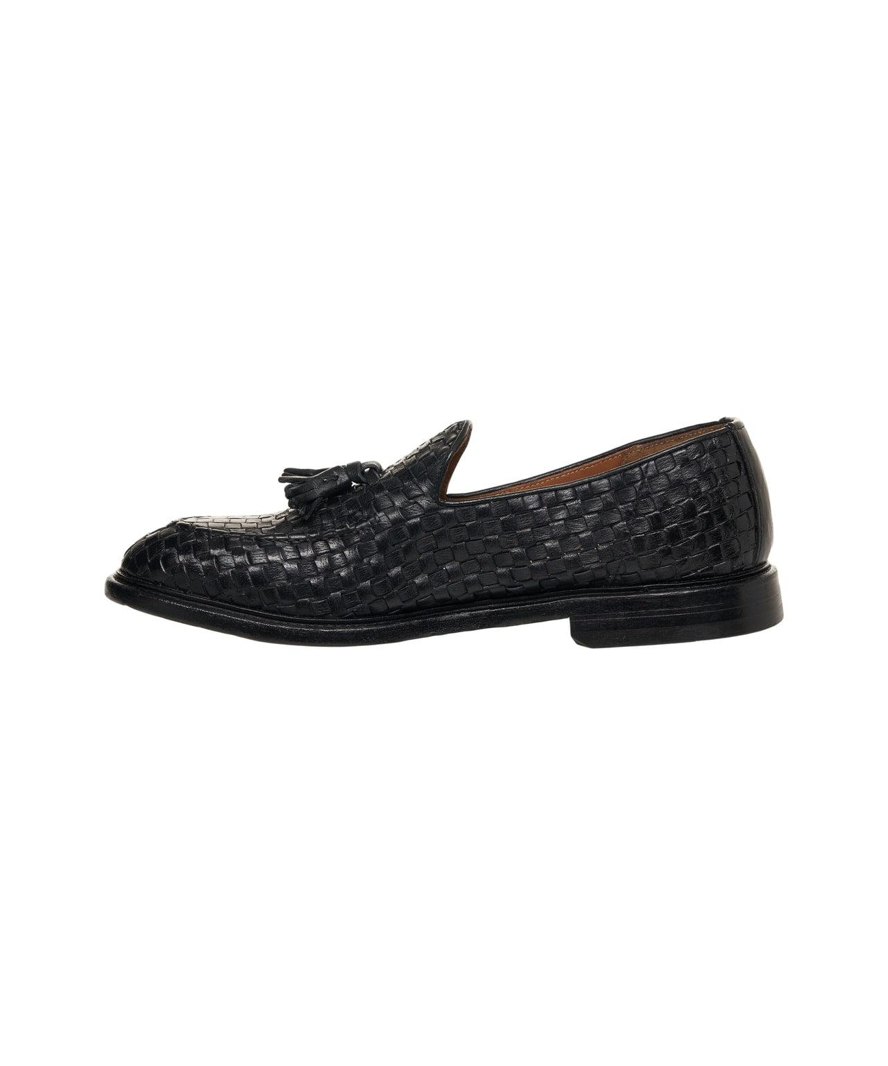 Braided leather loafers Product Image