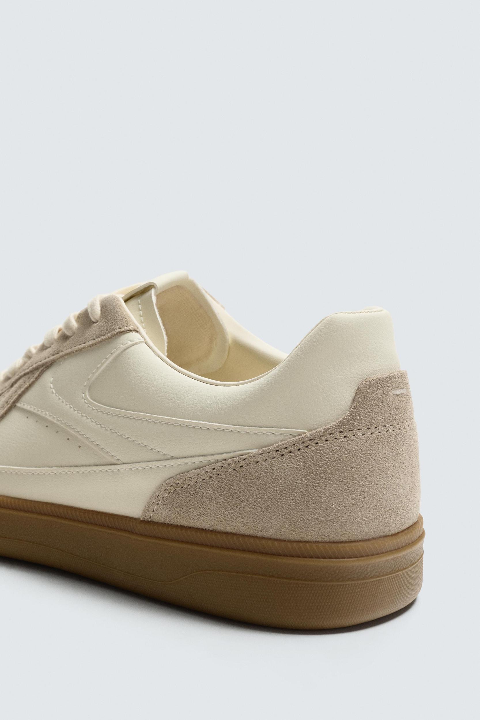 CONTRAST SOLE SNEAKERS Product Image