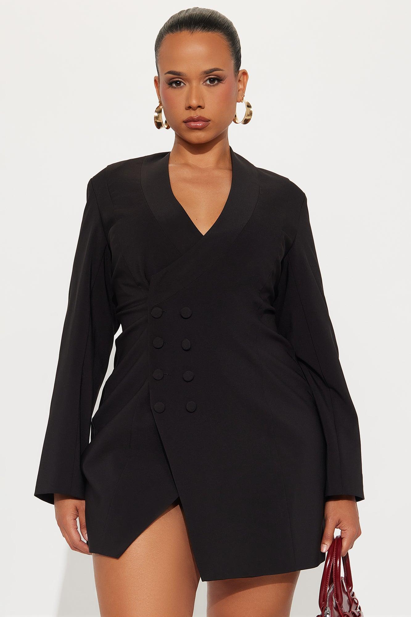 Elliet Blazer Mini Dress - Black Female Product Image