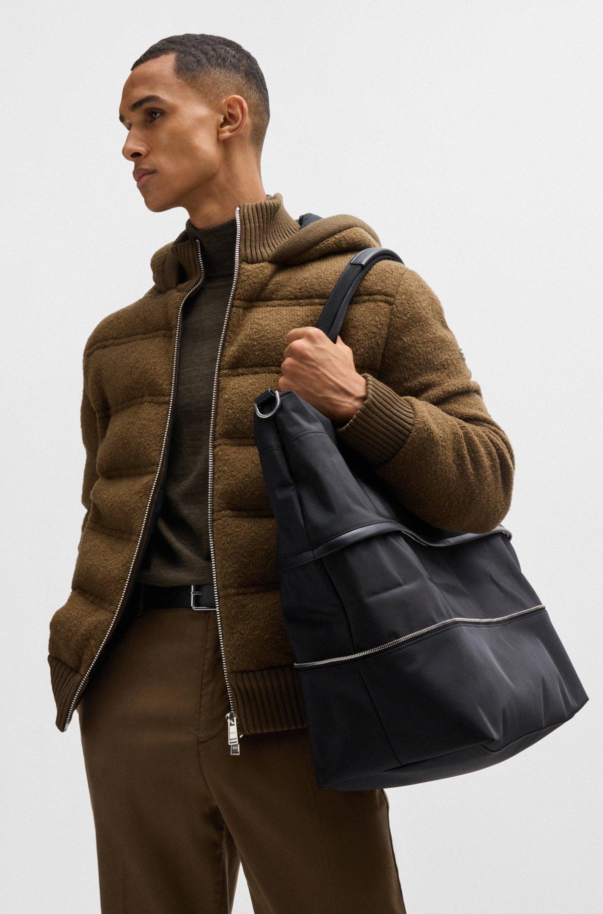 BOSS - Expandable holdall with signature trims - Black Product Image