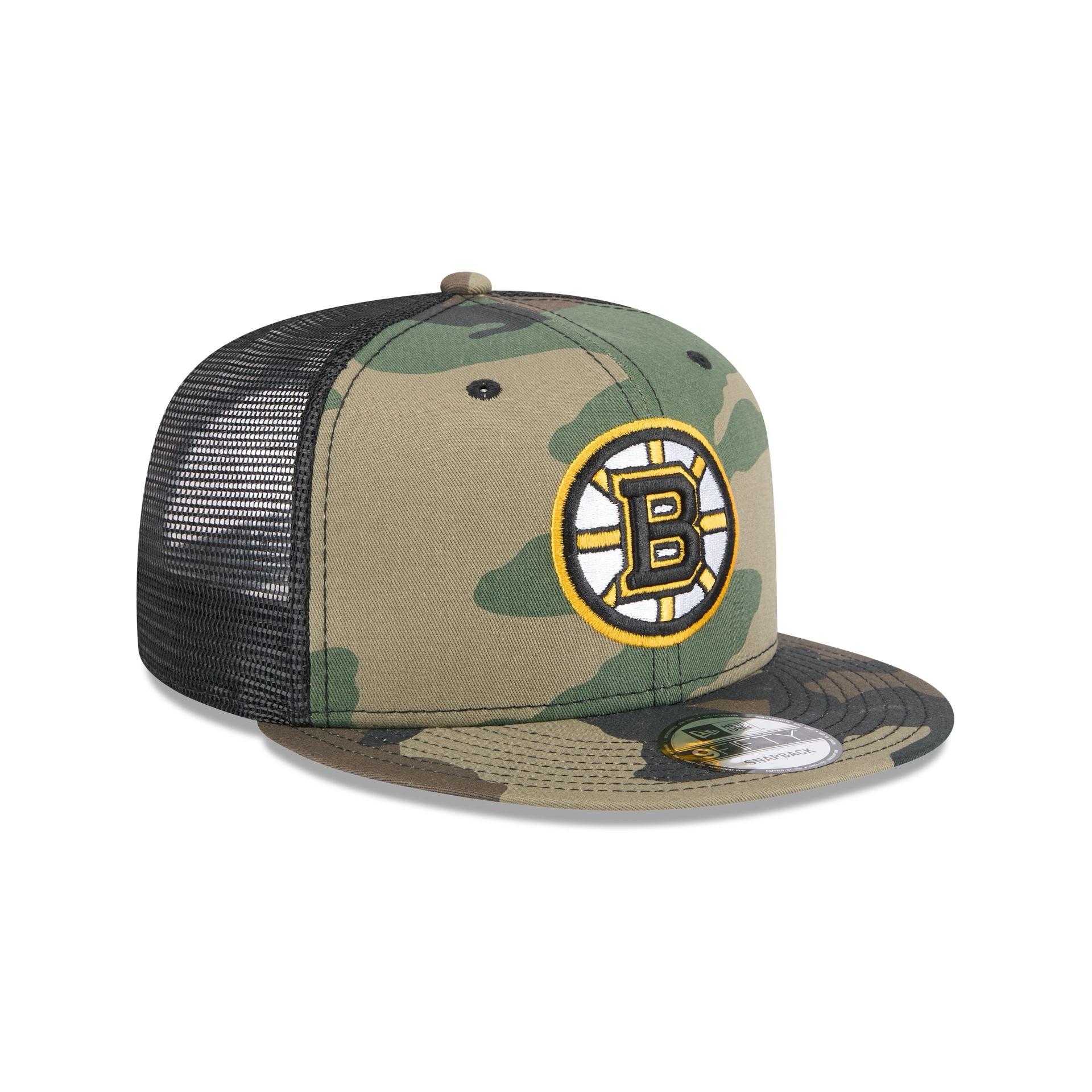 Boston Bruins Camo 9FIFTY Trucker Hat Male Product Image