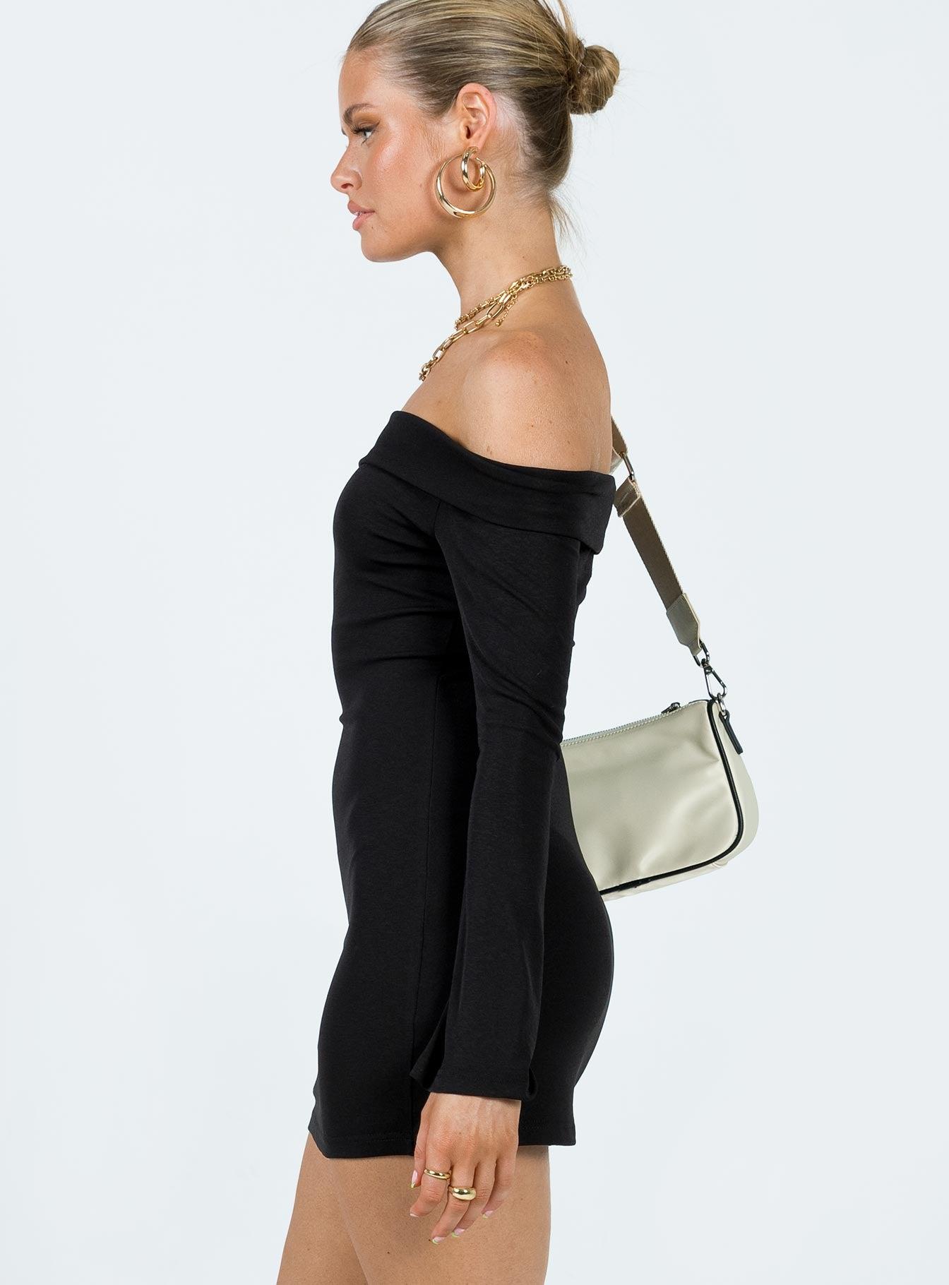 Anya Mini Dress Black Product Image