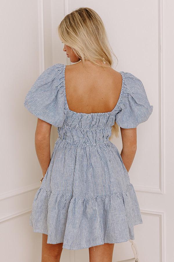 Chic Couture Linen Mini Dress Product Image