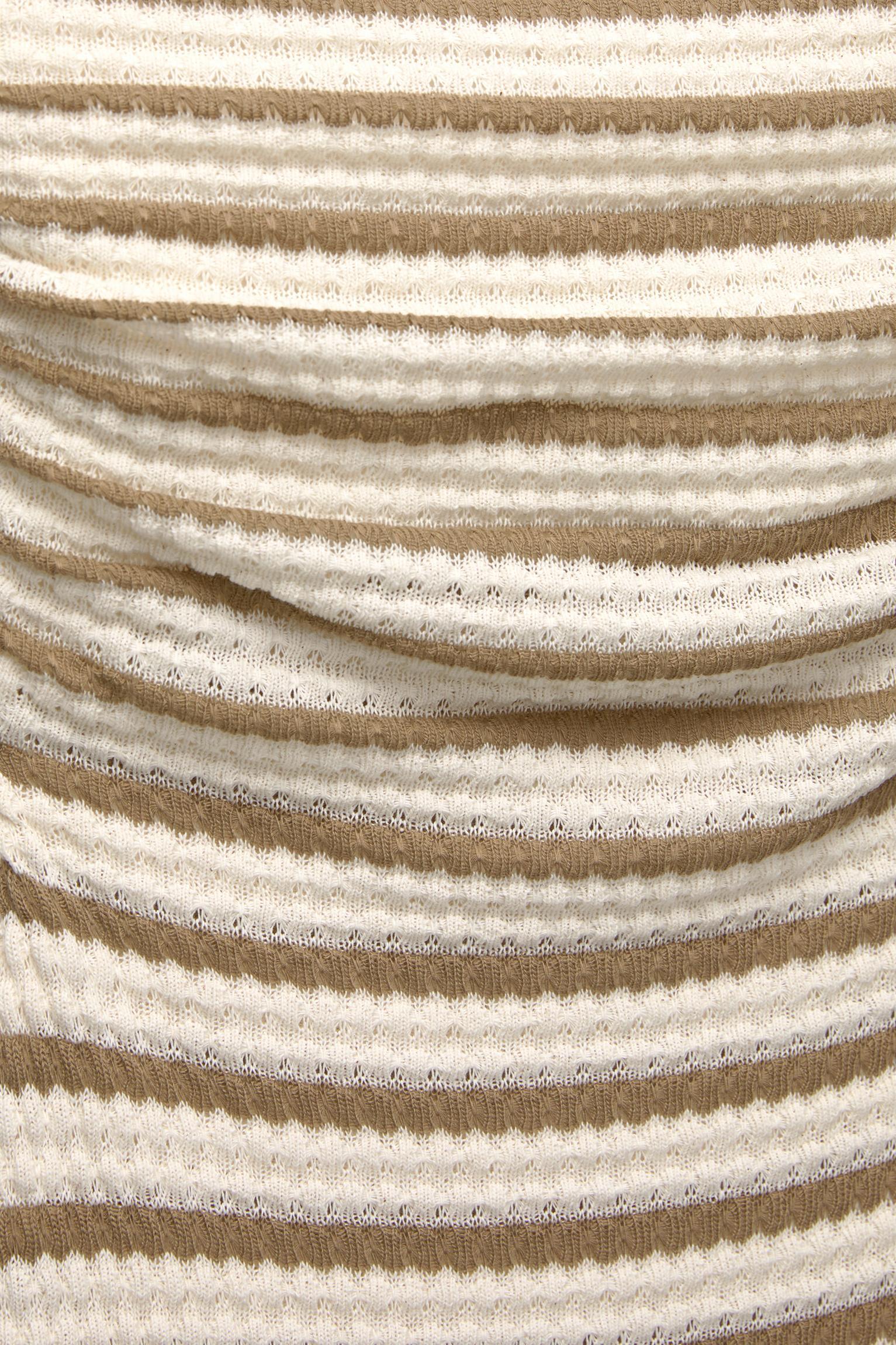 Rustic striped midi dress Product Image