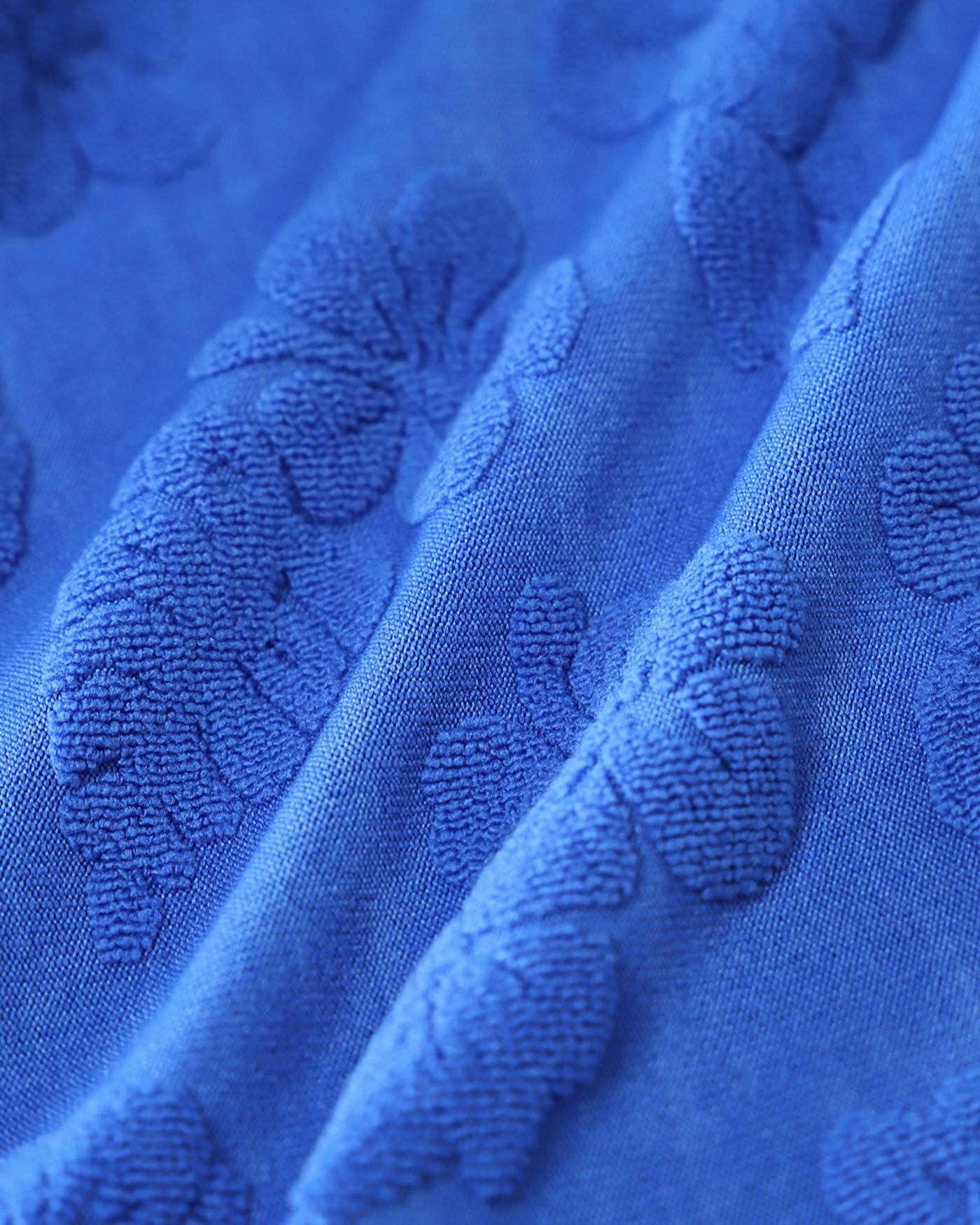 Blue Contrasting Halter Bikini Set Product Image