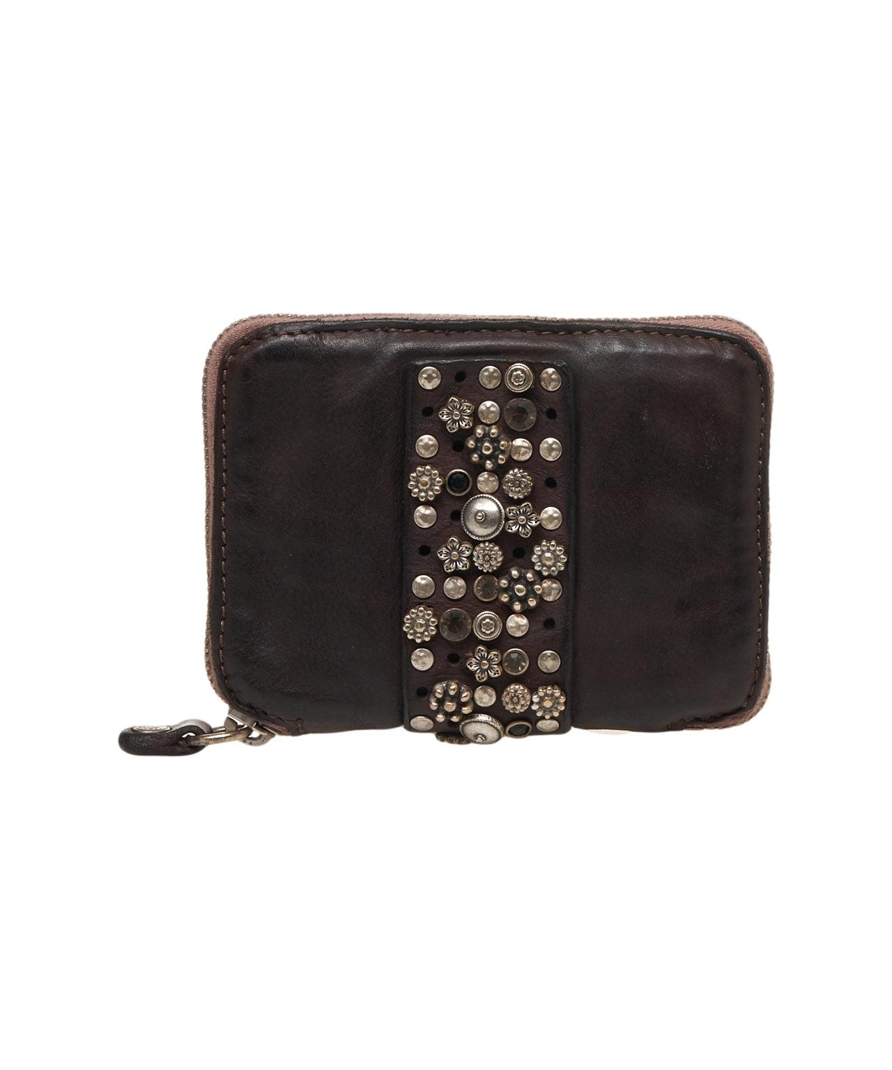 Leather wallet with stud detail Product Image