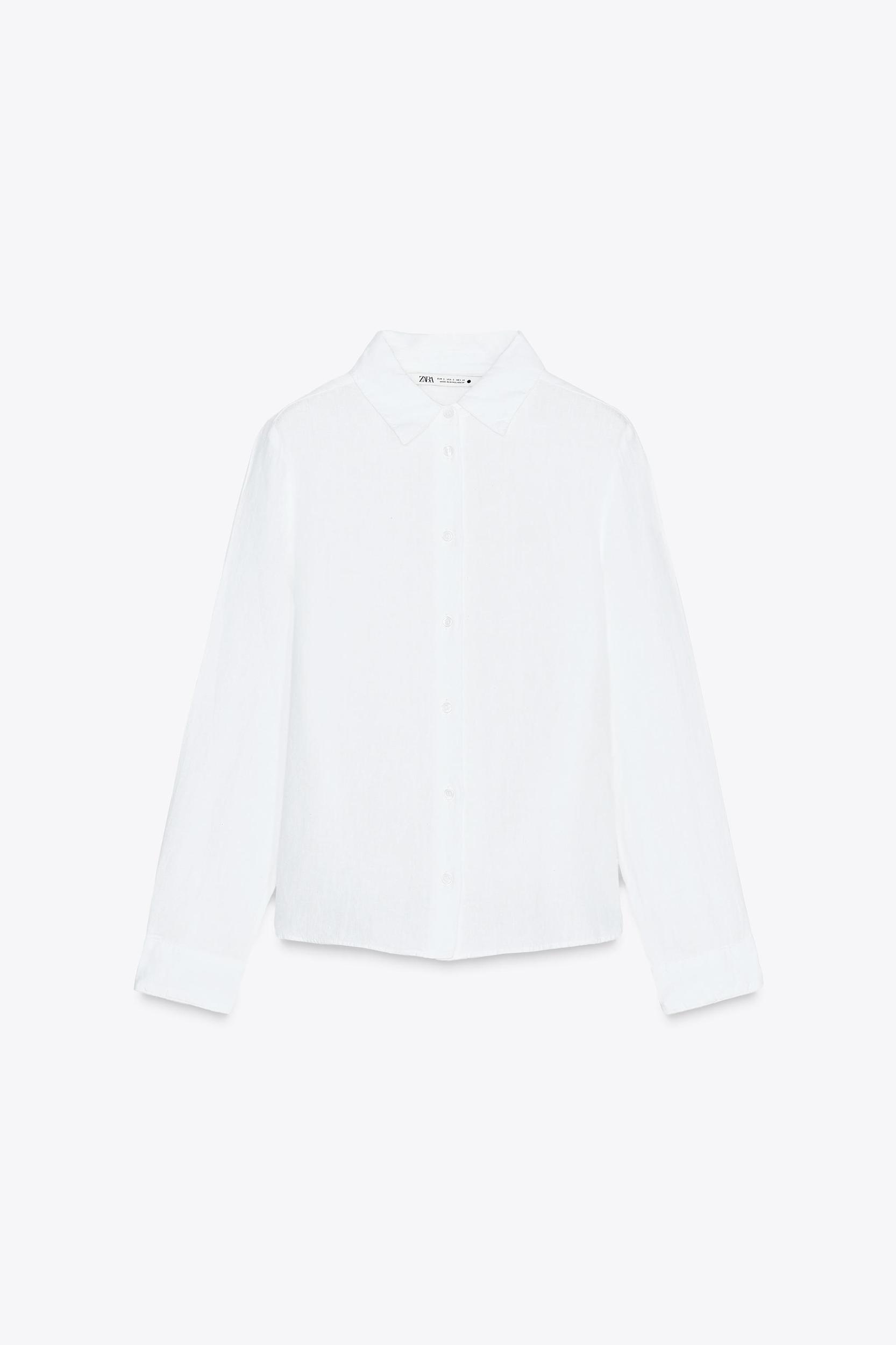 100% LINEN SHIRT ZW COLLECTION Product Image