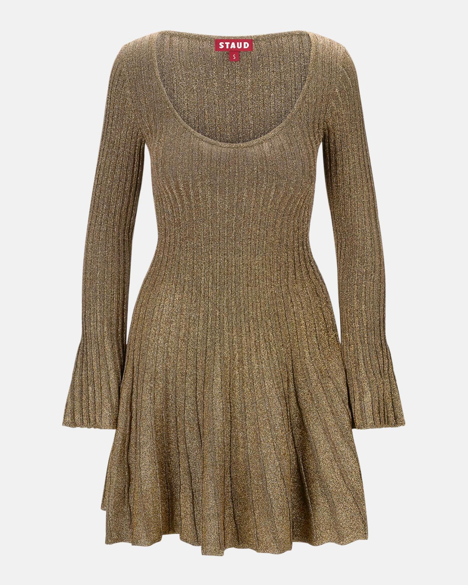 Raquel Ribbed Metallic Mini Dress Product Image