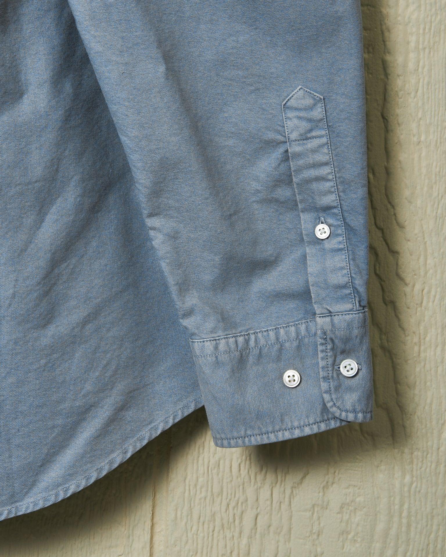 Garment Dyed Oxford Shirt in Chambray Product Image